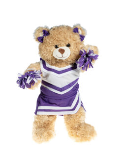 8" Purple And White Cheer Uniform